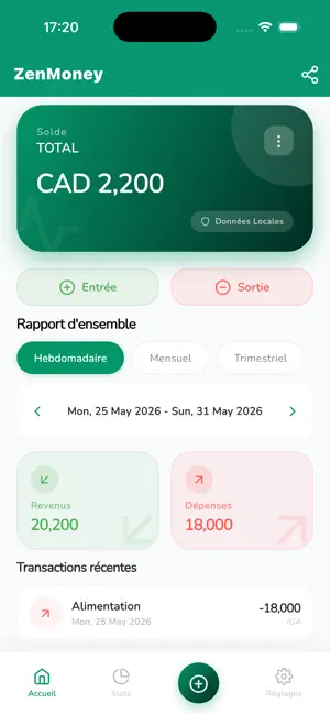 ZenMoney : Budget & Dépenses screenshot 1