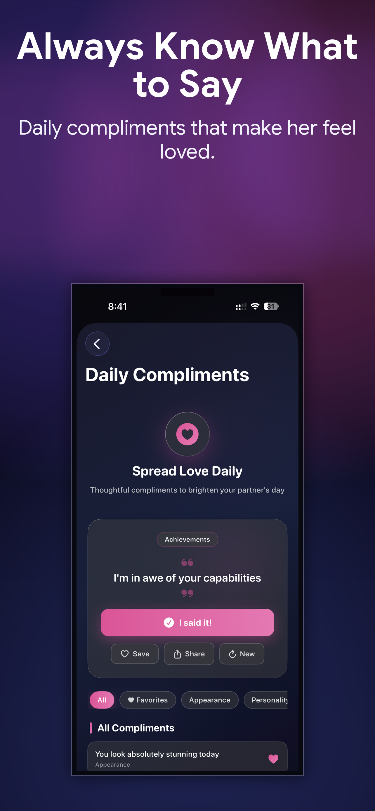 KeepHer: Couples Tracker