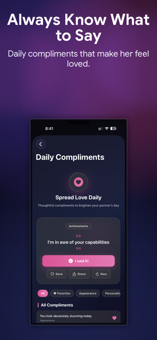 KeepHer: Couples Tracker Screenshot 3 of 4