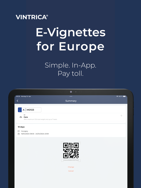 vintrica Mobility iPad screenshot 1 - Travel app