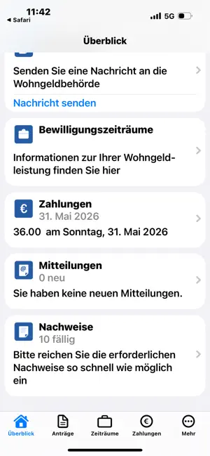 Wohngeld App screenshot 2