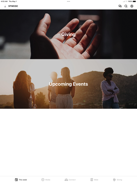Stillwater Church of Christ iPad screenshot 1 - Education app