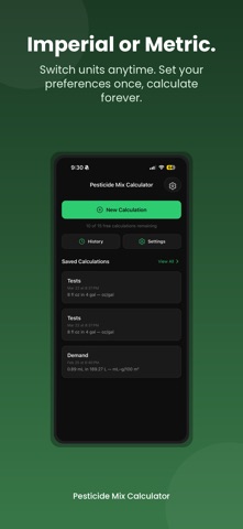 Pesticide Mix Calculator screenshot