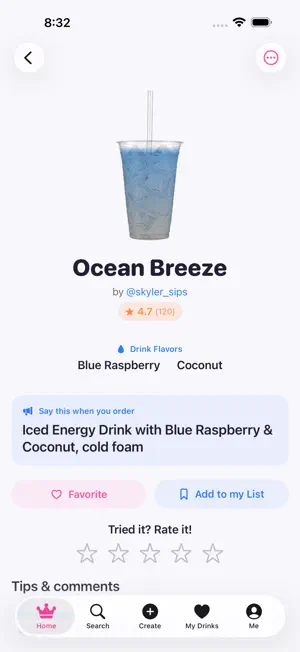 Drink Share: Your Created Menu screenshot 3