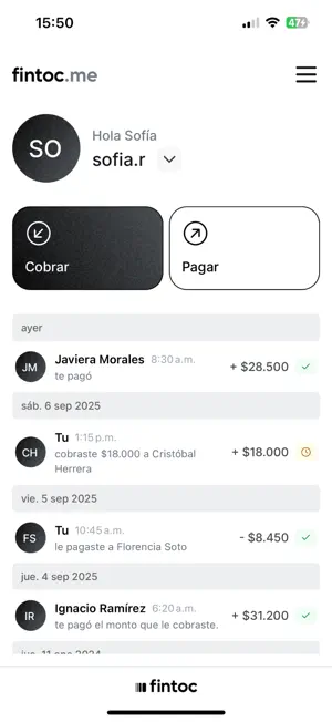 Fintoc Me screenshot 2
