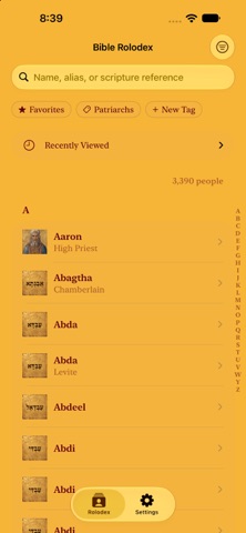 Bible Rolodex screenshot 2