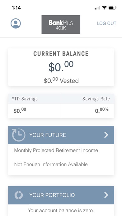 Screenshot 2 of BankPlus 401k App