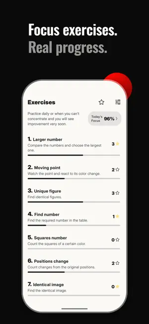 Concentration training. screenshot 2