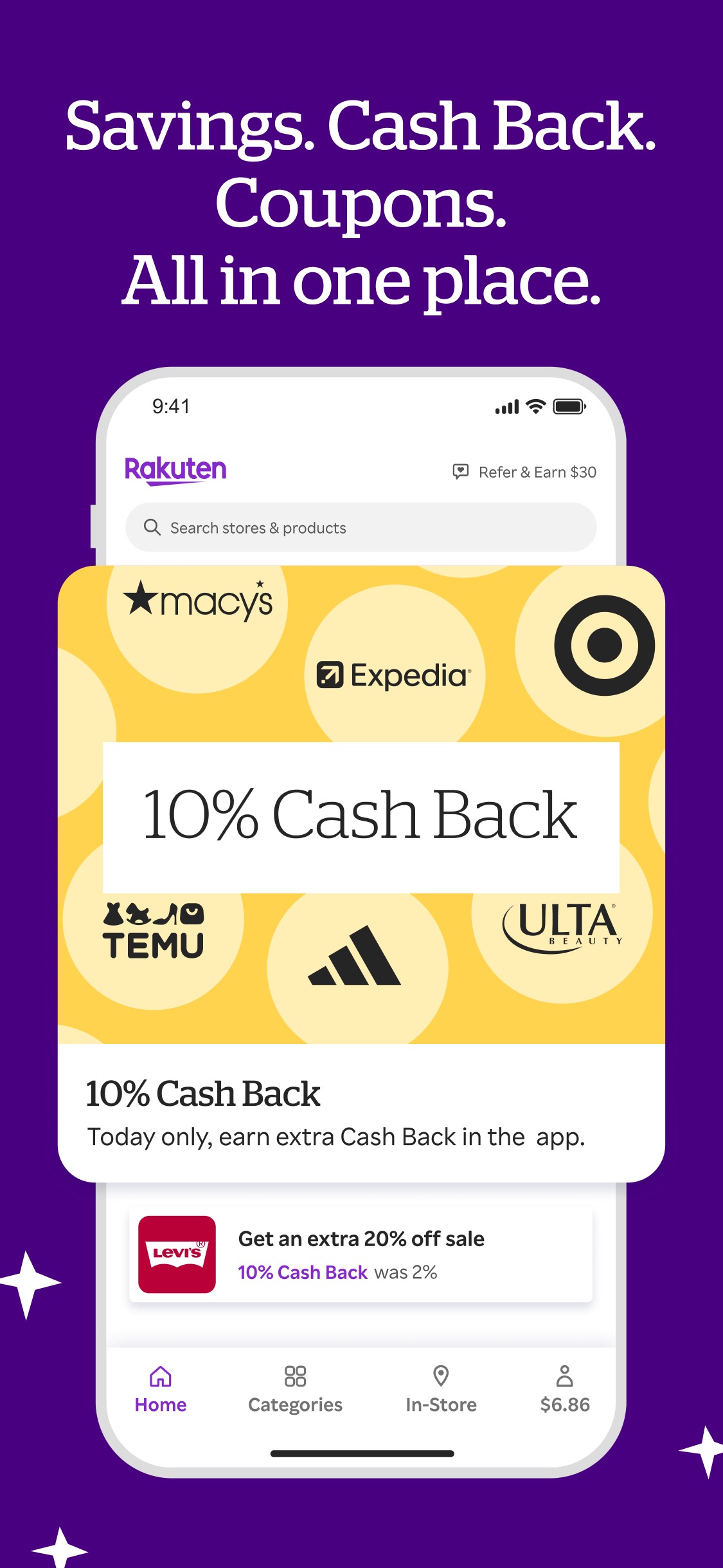 Rakuten: Cash Back & Deals 스크린샷 3