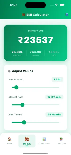 Cash Loan: Loan Emi Calculator screenshot 2