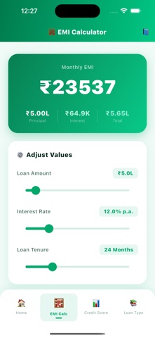Cash Loan: Loan Emi Calculator screenshot