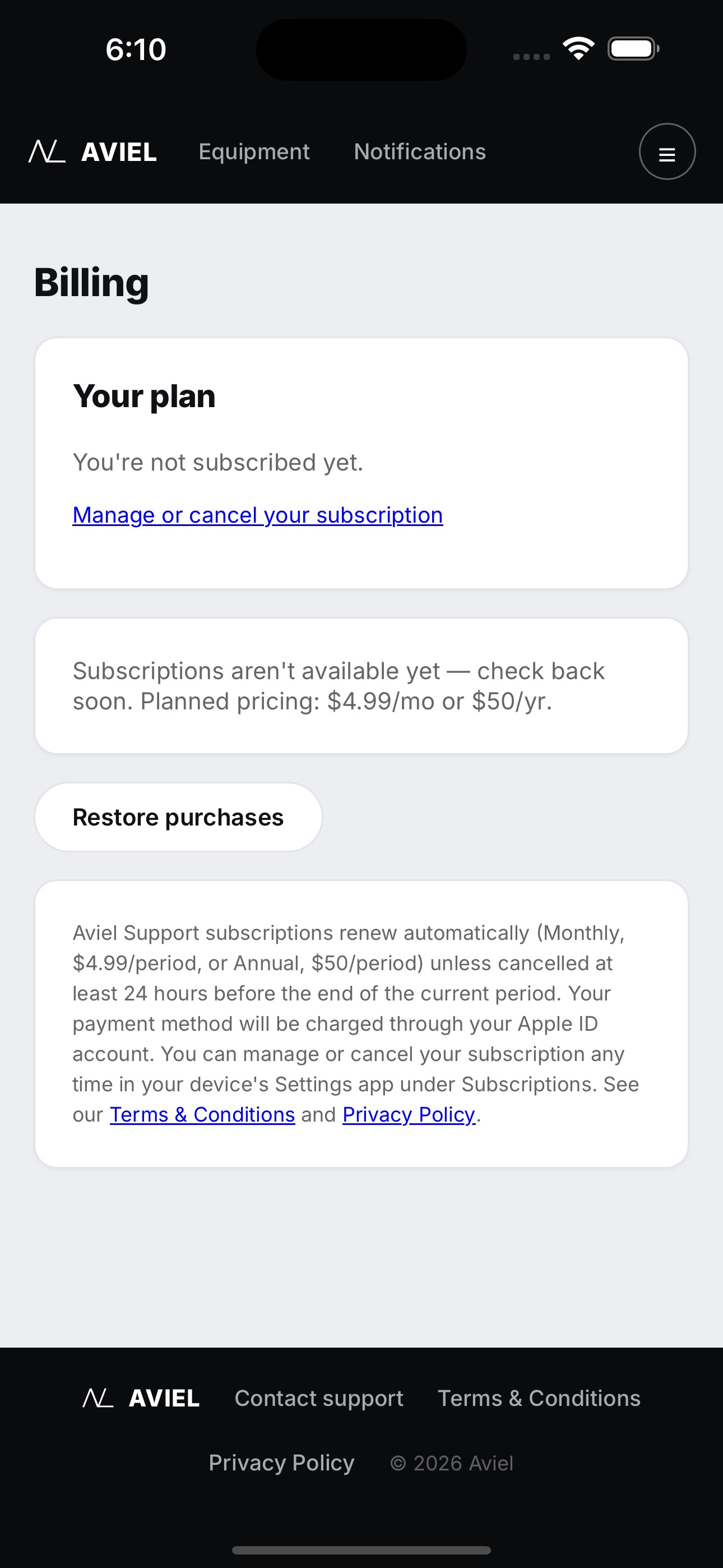 Screenshot 3 of Aviel Support