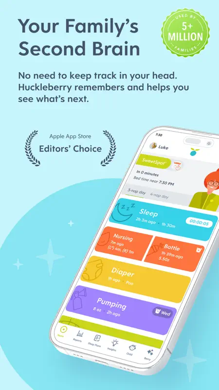 Huckleberry: Baby Tracker screenshot 1 of 10