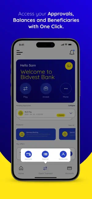 Bidvest Bank One App screenshot 3