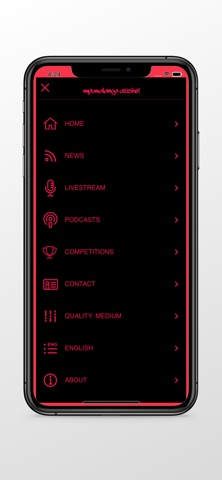 RISE fm iPhone screenshot