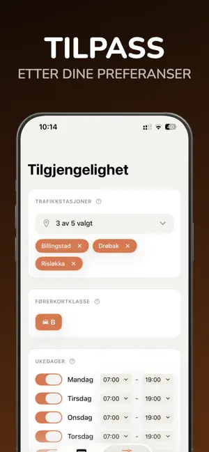 Oppkjøringsvarsel screenshot 3