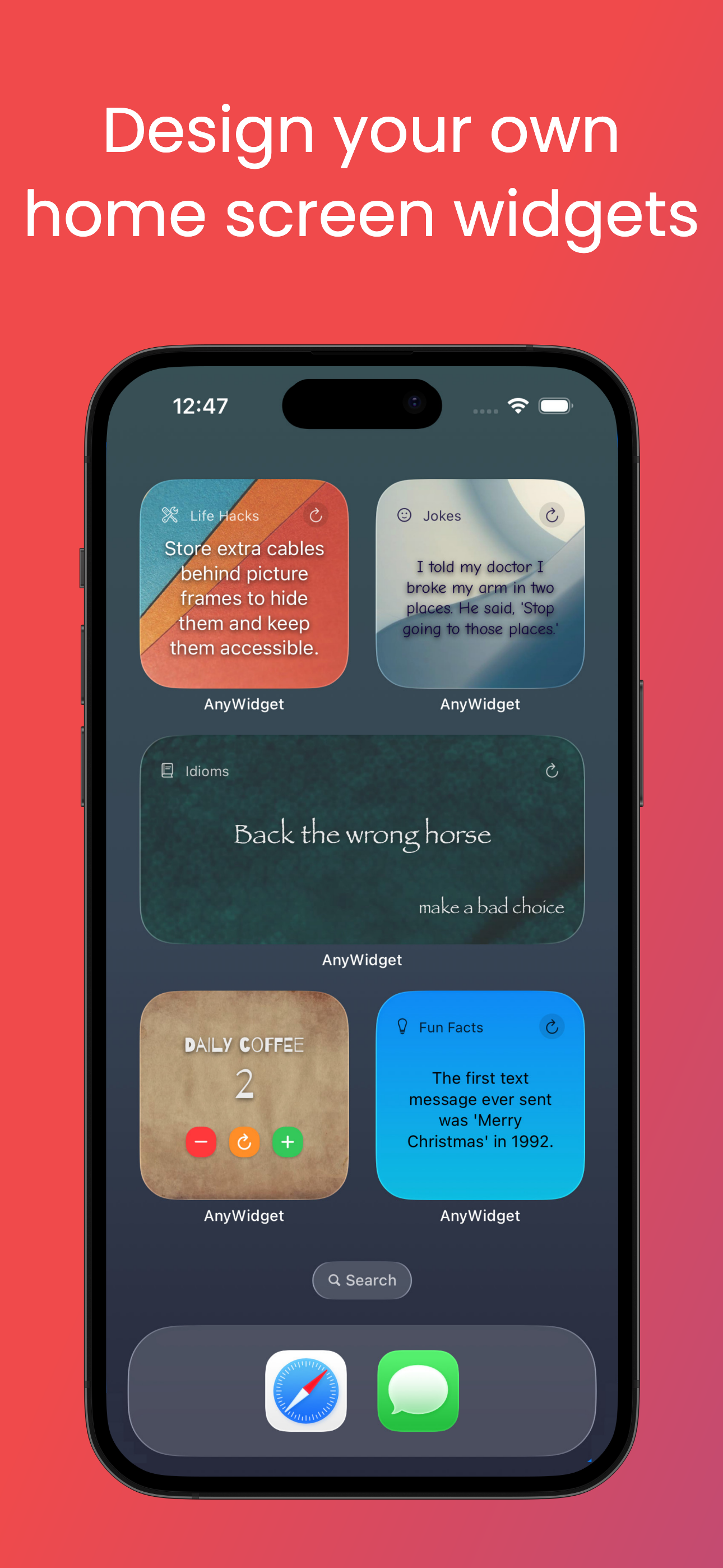 Aesthetic Widgets - AnyWidget screenshot 1