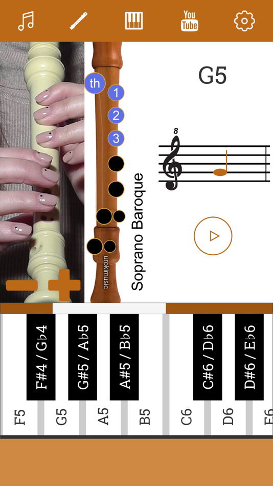#4. 2D Recorder Fingering Chart (iOS) 由: DENYS BELIAEV