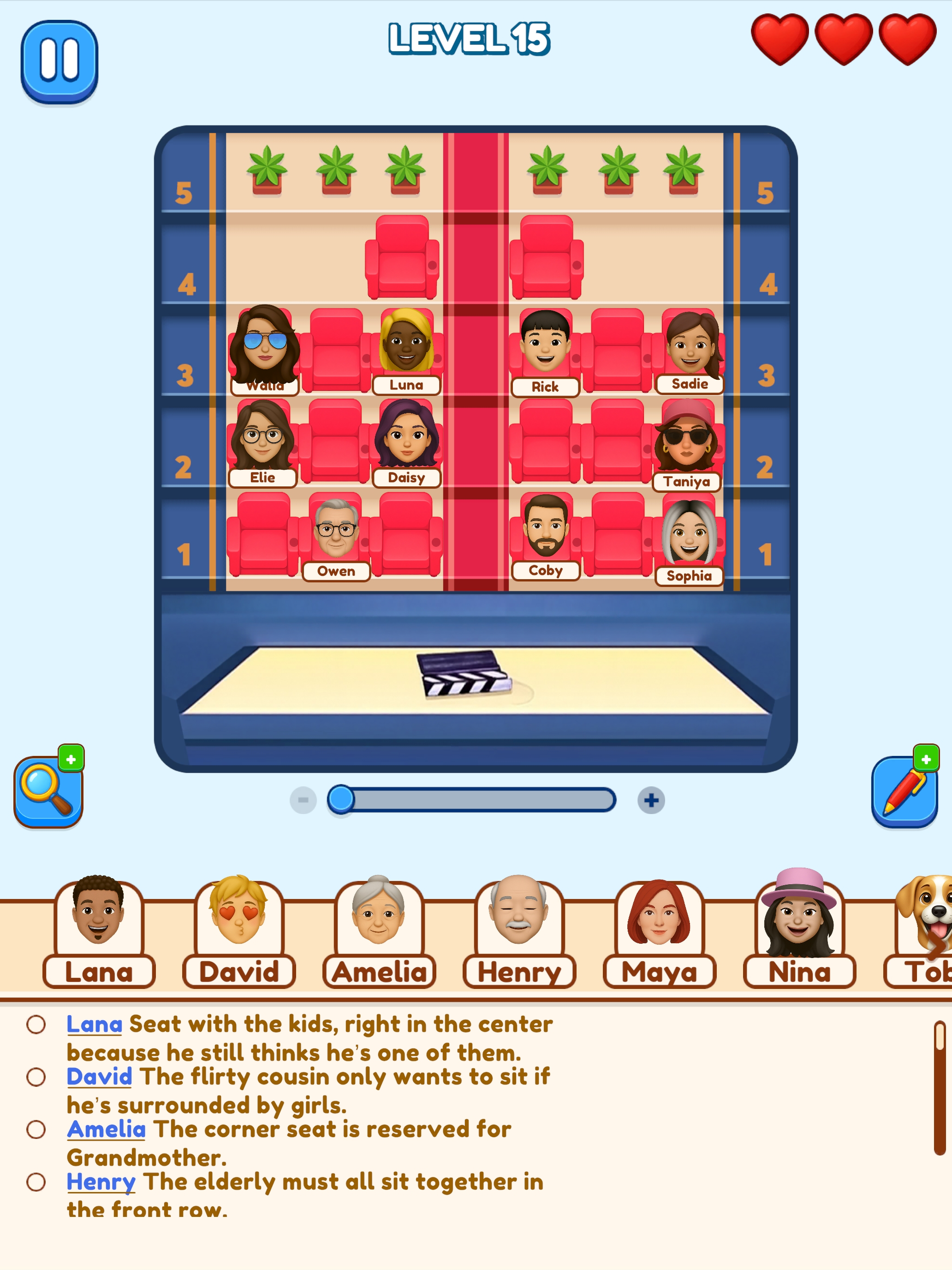 Seat Plan: IQ Puzzle Test