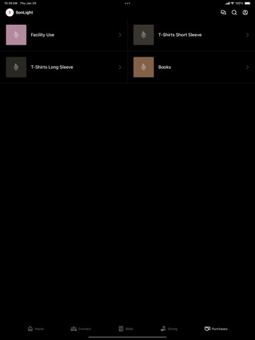 SonLight Community iPad screenshot