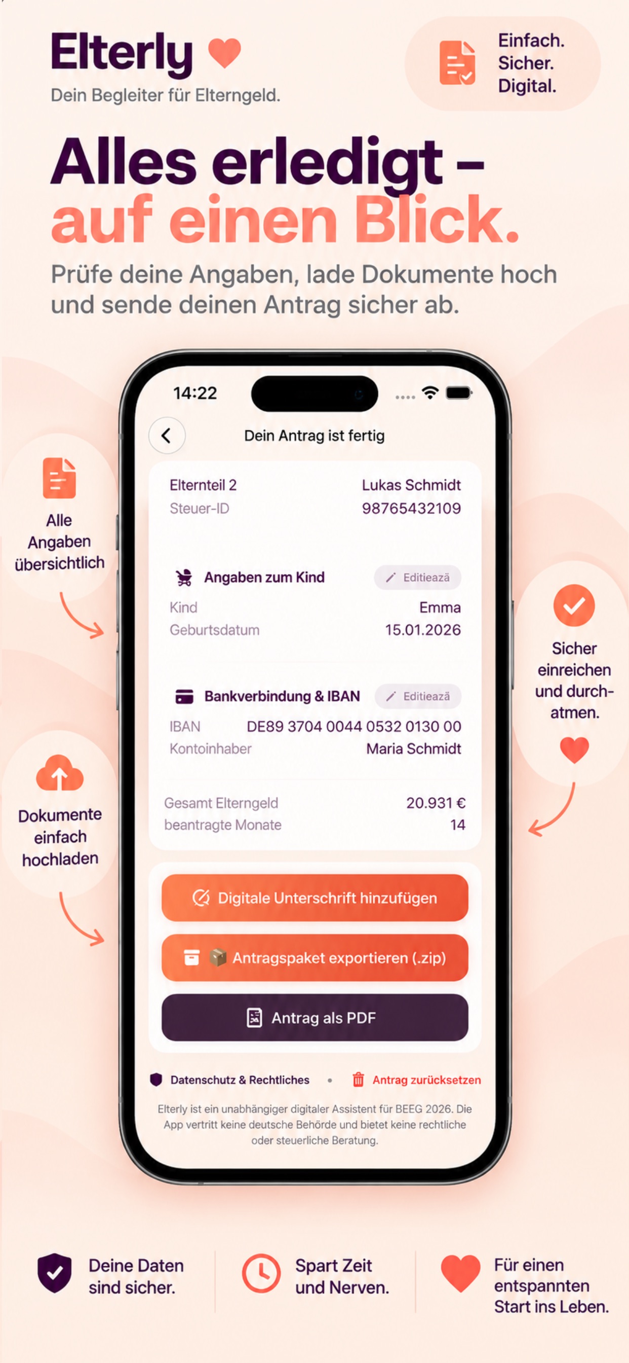 Screenshot 6 of Elterly: Elterngeld Rechner