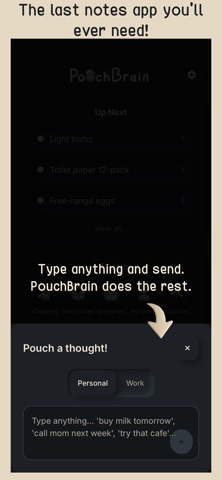 Pouchbrain screenshot
