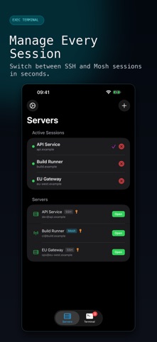 Exec Terminal: SSH & Mosh Screenshot 4 of 5