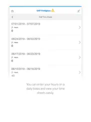 sap fieldglass time entry ipad capturas de pantalla 3