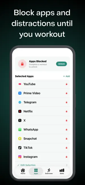 Workout to Unlock Apps - UNLK screenshot 2