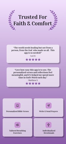 VibeVerse - Bible Healing iPhone screenshot