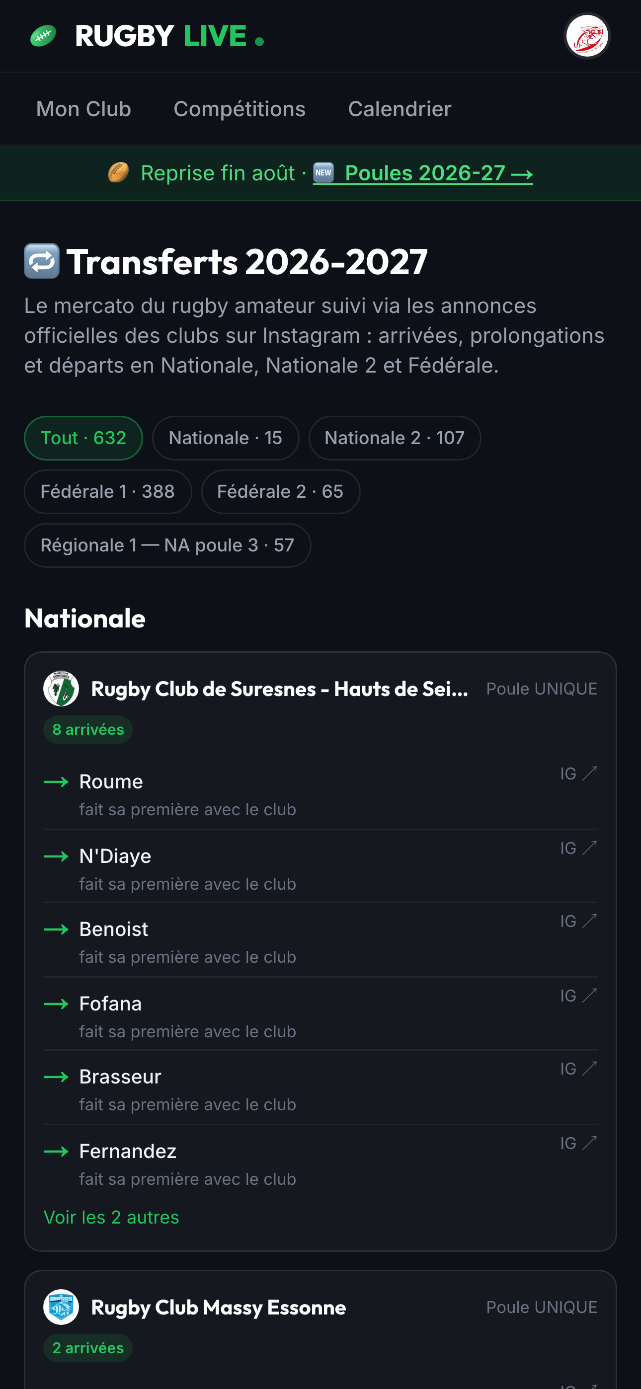 Rugby Live screenshot 3