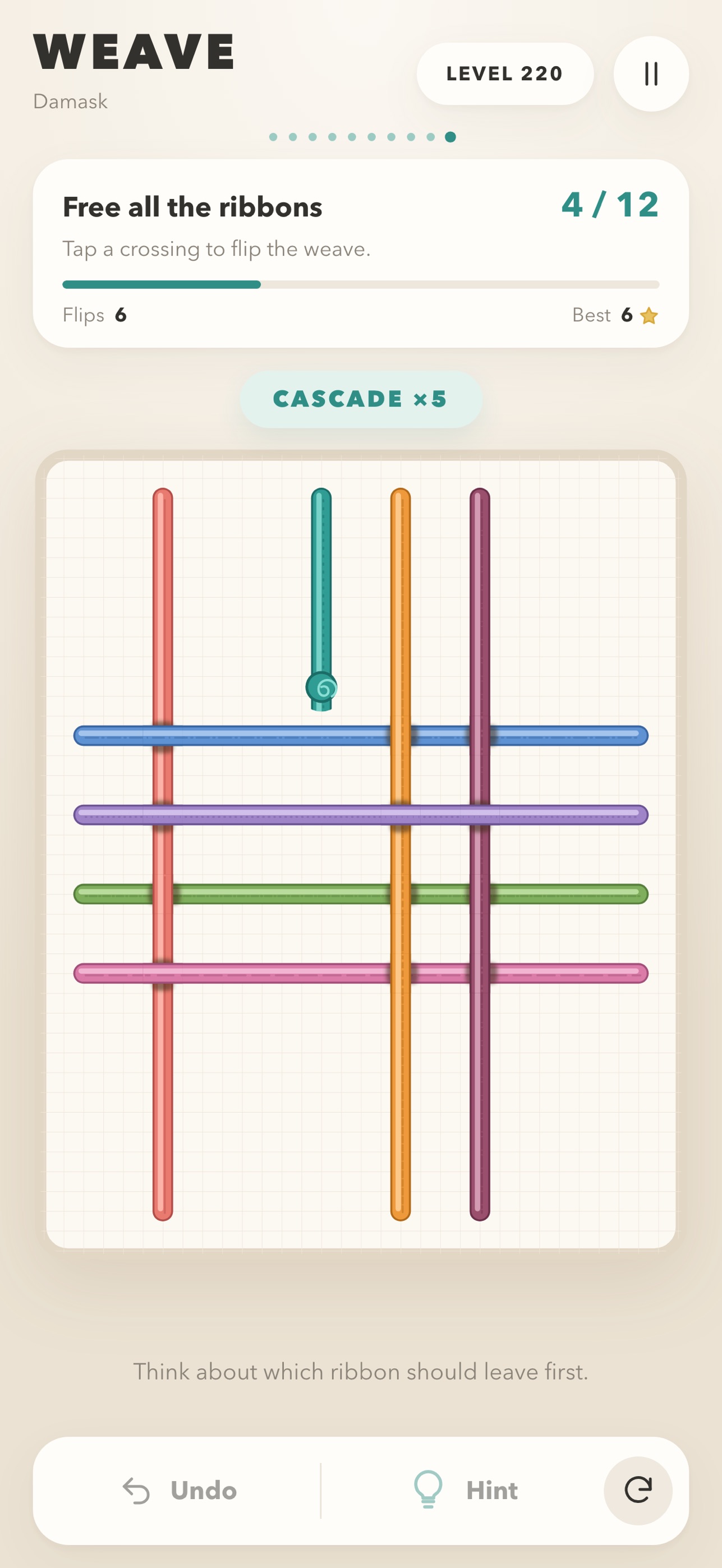 Screenshot 4 of Weave: Untangle the Ribbons