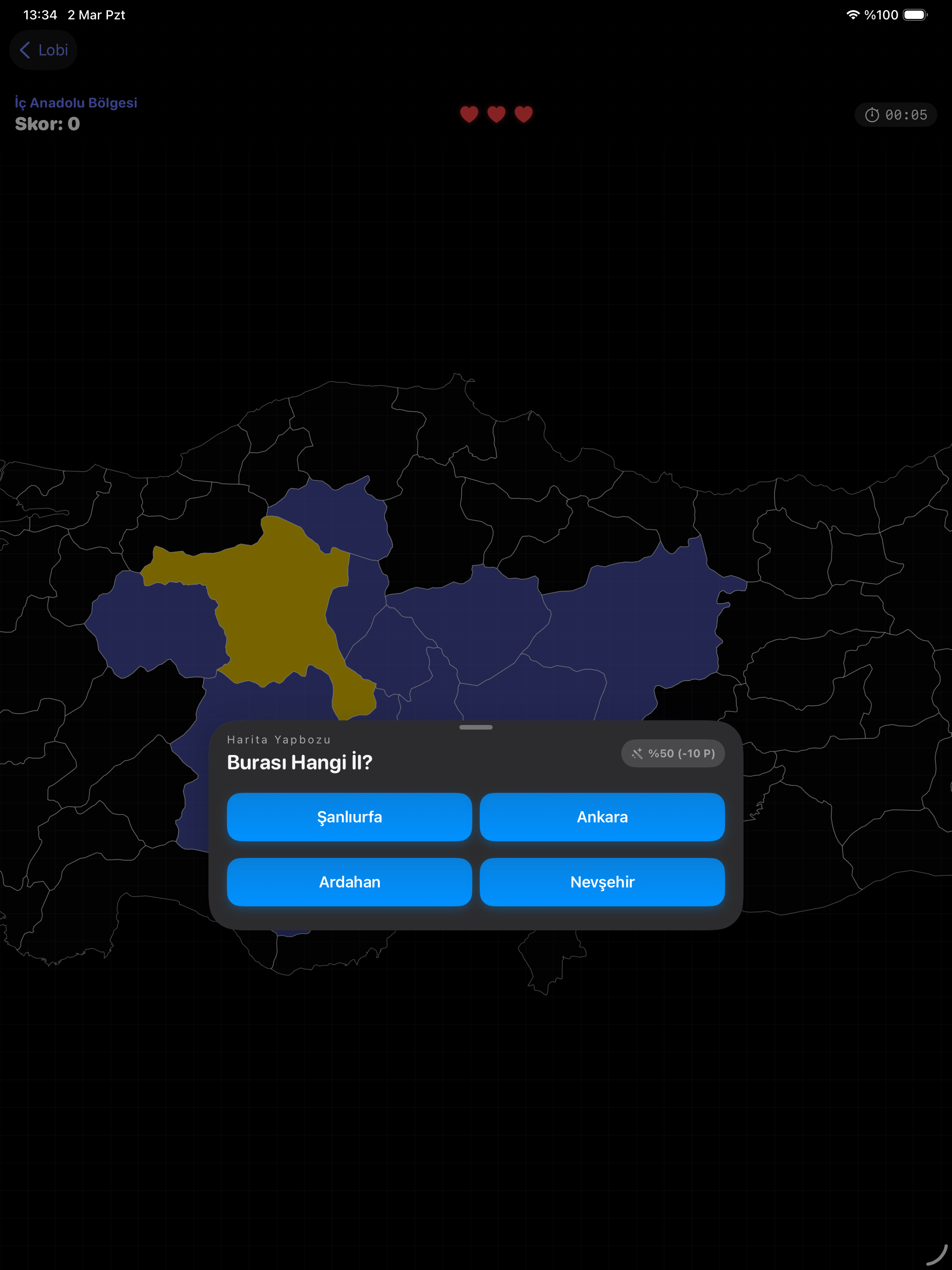 Harita Oyunu: Türkiye screenshot 10