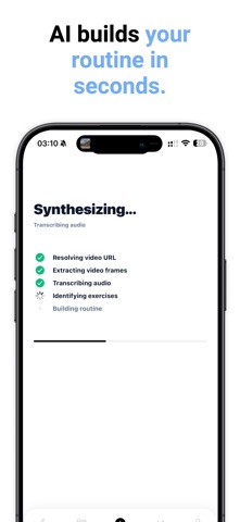 FitFlow: AI Workout Generator iPhone screenshot