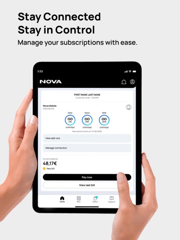 Nova iPad screenshot