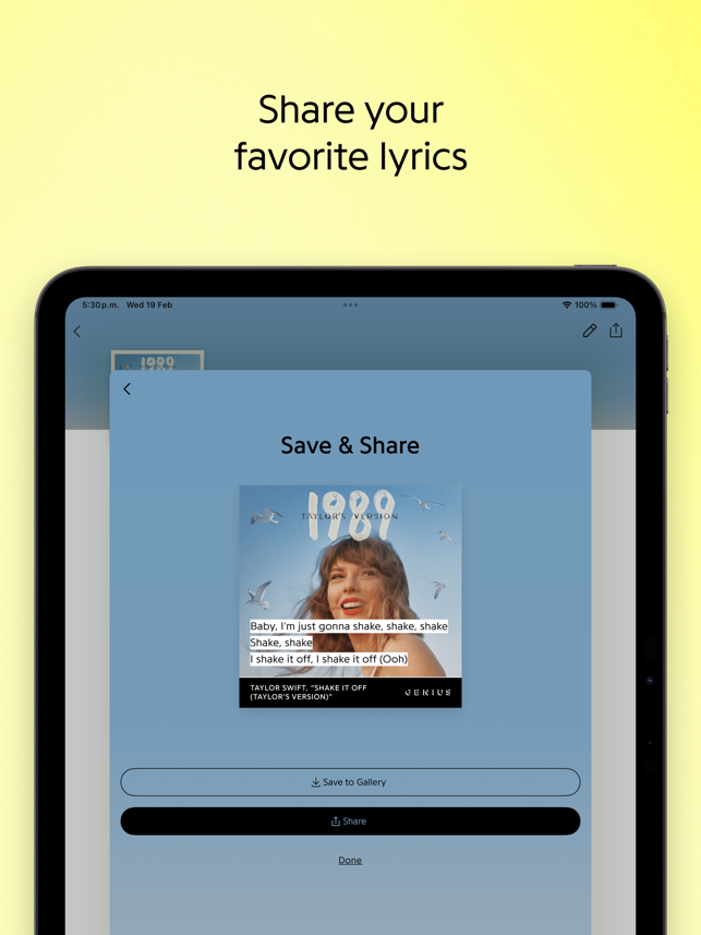 ‎Genius: Song Lyrics Finder Screenshot