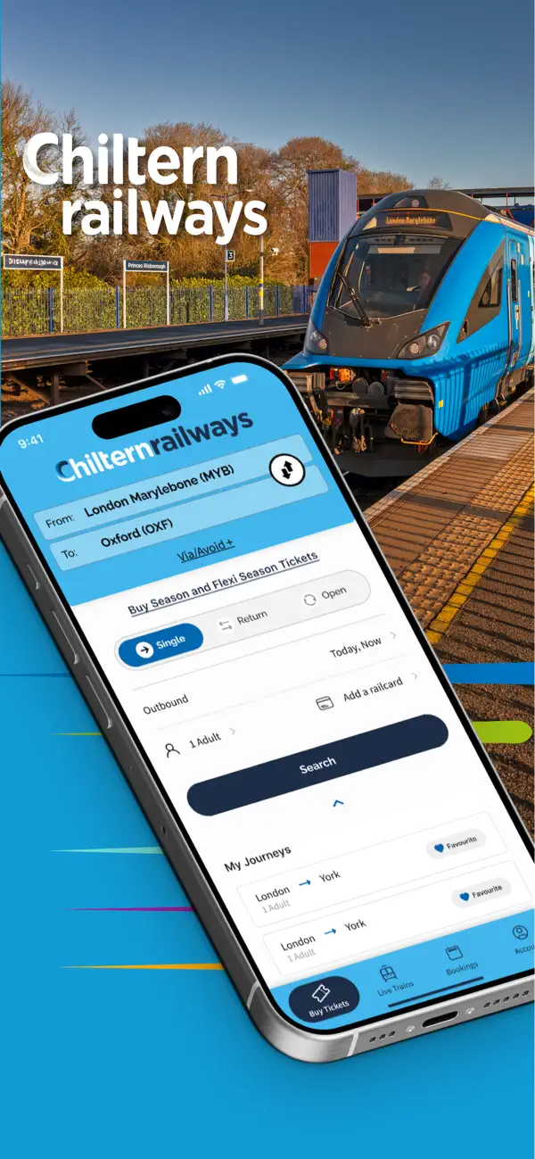 Screenshot #1 pour Chiltern Railways - Tickets