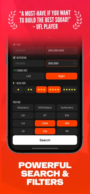 UFLHub: Player DB for UFL screenshot 3