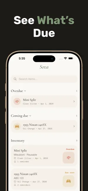 Sova - Track What You Own screenshot 3
