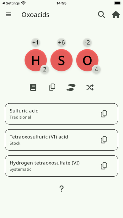 Chemistry Nomenclature Formula Screenshot