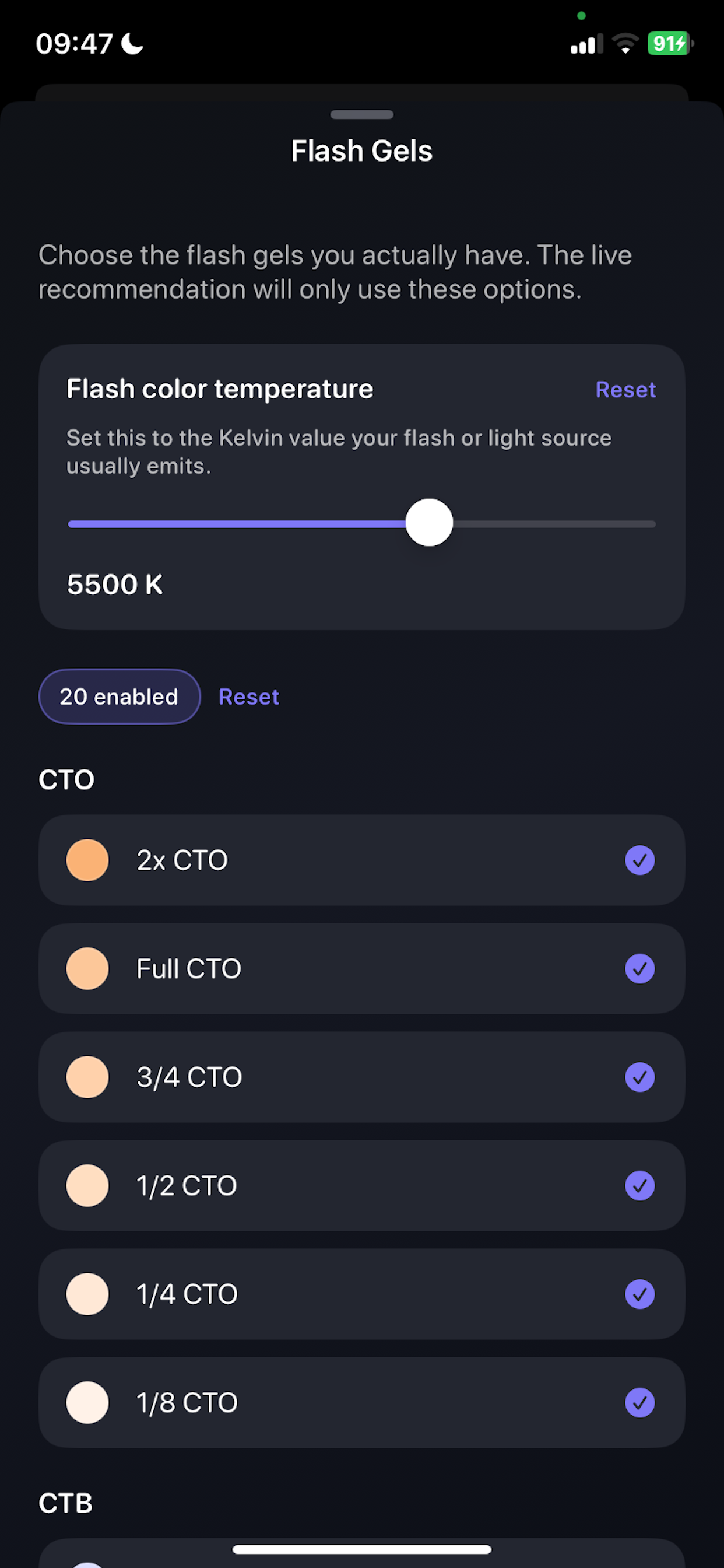 kelvin light scale screenshot 5