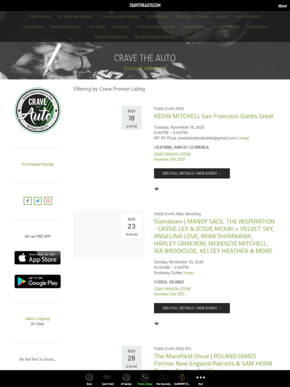 CRAVE THE AUTO iPad screenshot 4 - Sports app