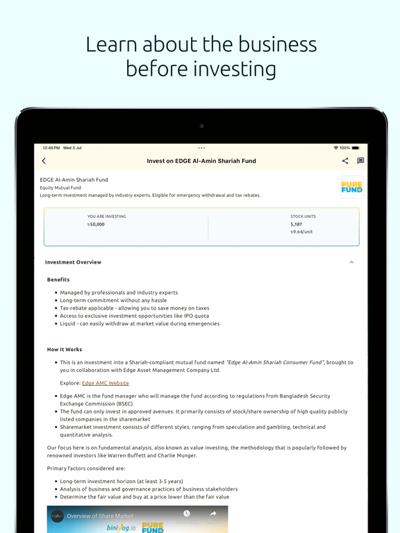 biniyog.io iPad screenshot 4 - Finance app