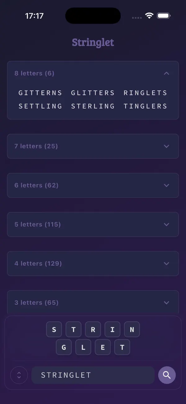 #1. Stringlet (iOS) 由: Geordee George