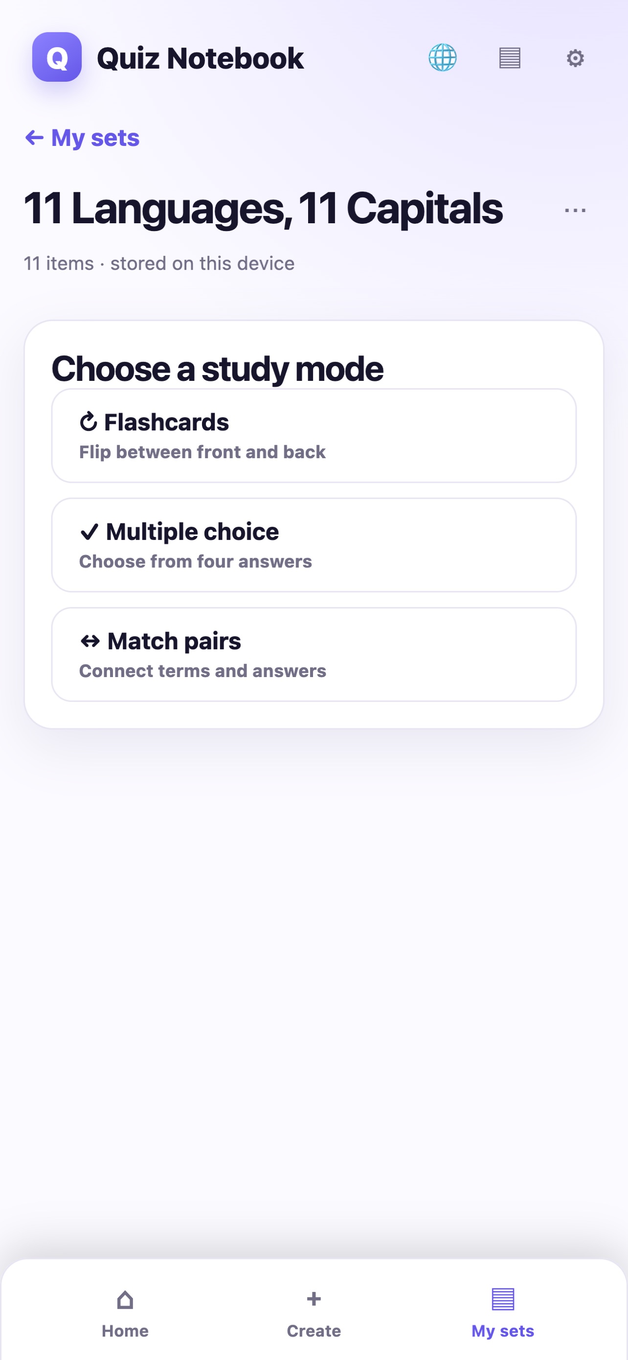 Screenshot 4 of Quiz Notebook
