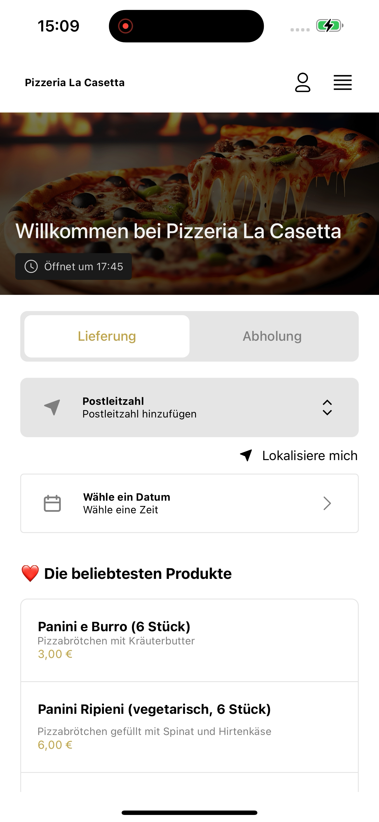 Pizzeria La Casetta DE screenshot 5