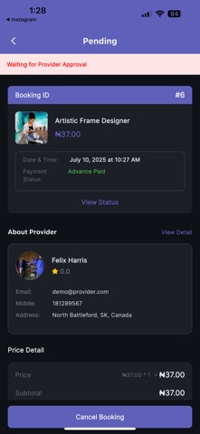AnyTask: Service screenshot