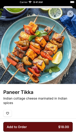 Indian Aroma To Go iPhone screenshot 3 - Food & Drink app