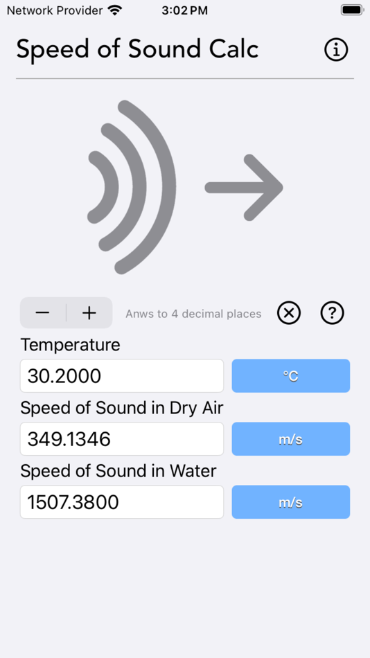 Speed of Sound Calculator - 1.2 - (iOS)