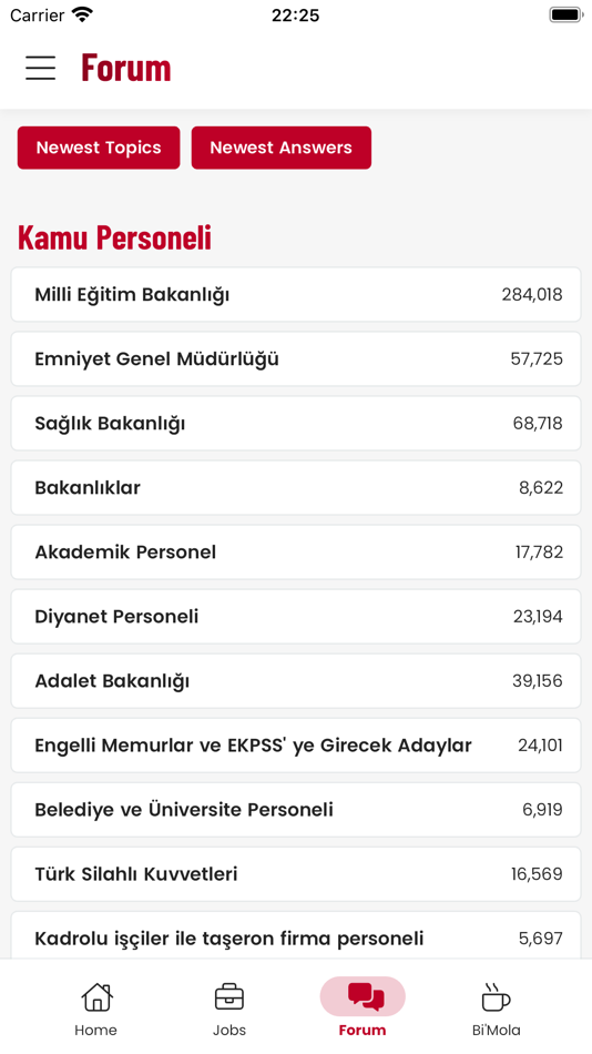 #5. Memurlar.net: Maaş, Ilan, Kamu (iOS) By: MN Yazilim